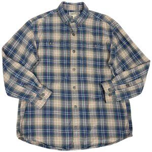 EUC Men's DULUTH TRADING Free Swingin' Flannel Relaxed Fit Shirt‎ | Size L